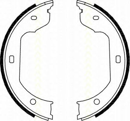 Комплект тормозных колодок, стояночная тормозная система TRISCAN 8100 11012