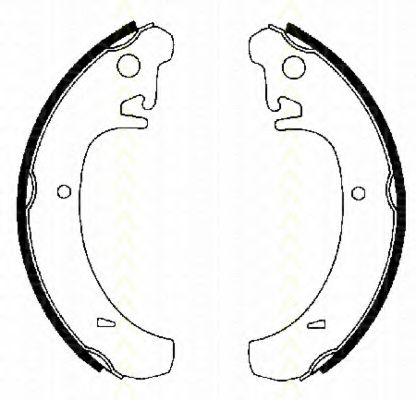 Комплект тормозных колодок TRISCAN 8100 70442