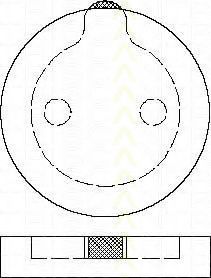 Комплект тормозных колодок, дисковый тормоз TRISCAN 8110 38786