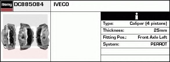 Тормозной суппорт DELCO REMY DC885084