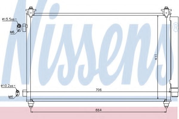 Конденсатор, кондиционер NISSENS 940253