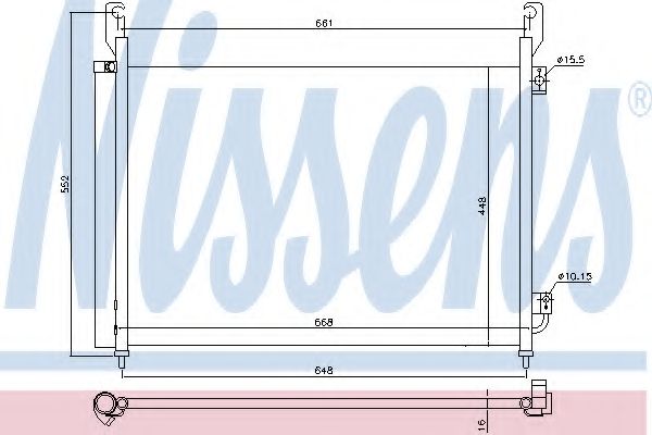 Конденсатор, кондиционер NISSENS 940316