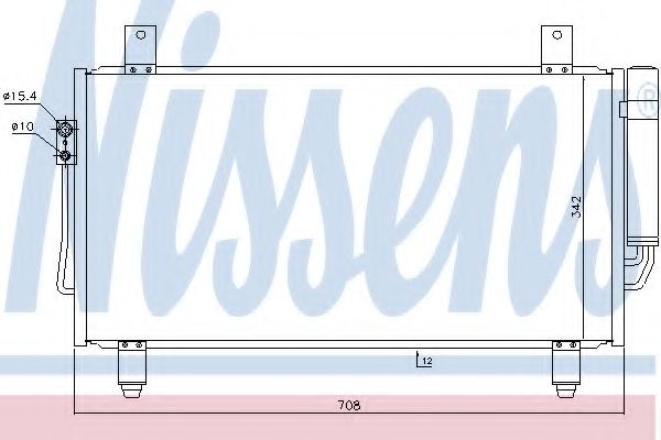 Конденсатор, кондиционер NISSENS 940435