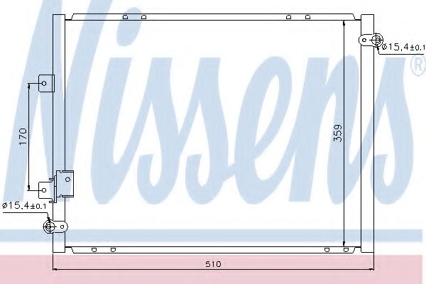 Конденсатор, кондиционер NISSENS 94737