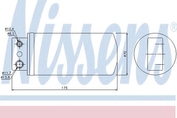 Осушитель, кондиционер NISSENS 95058