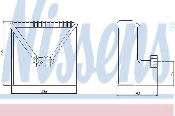 Испаритель, кондиционер NISSENS 92234