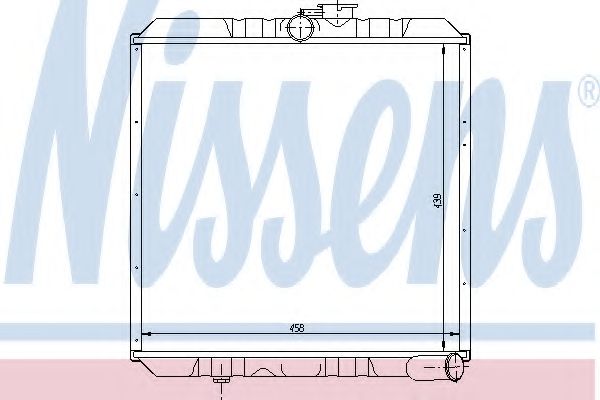 Радиатор, охлаждение двигателя AKS DASIS 2700101