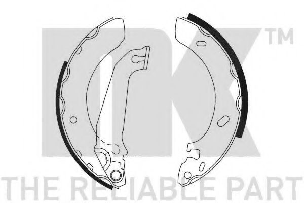 Комплект тормозных колодок NK 2725536