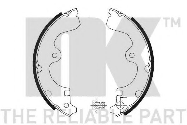 Комплект тормозных колодок NK 2745534