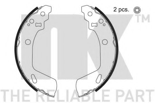 Комплект тормозных колодок NK 2752813