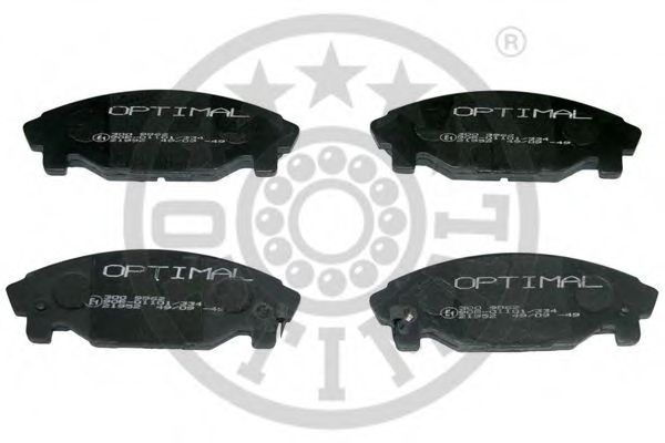 Комплект тормозных колодок, дисковый тормоз OPTIMAL 9962
