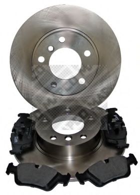 Комплект тормозов, дисковый тормозной механизм MAPCO 47880