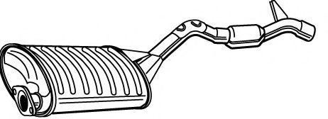 Глушитель выхлопных газов конечный FONOS 612495