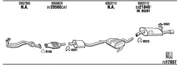 Система выпуска ОГ FONOS AR15521