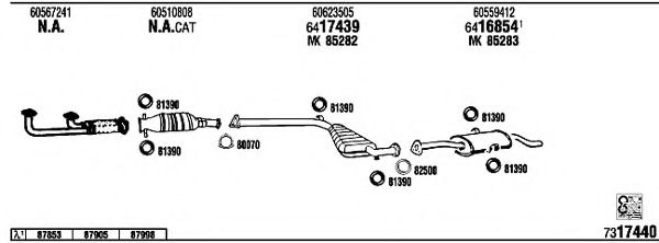 Система выпуска ОГ FONOS AR16408