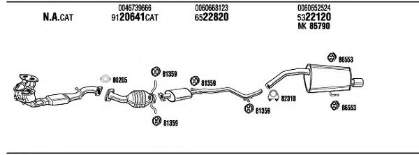 Система выпуска ОГ FONOS ART15616