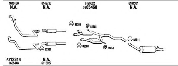 Система выпуска ОГ FONOS FO56068
