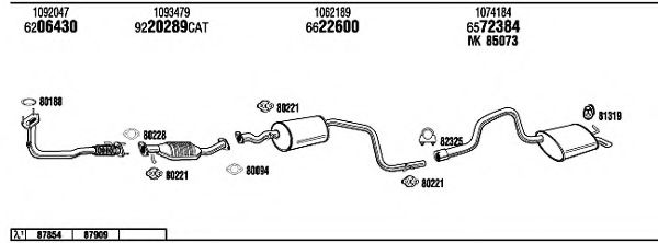 Система выпуска ОГ FONOS FO60076