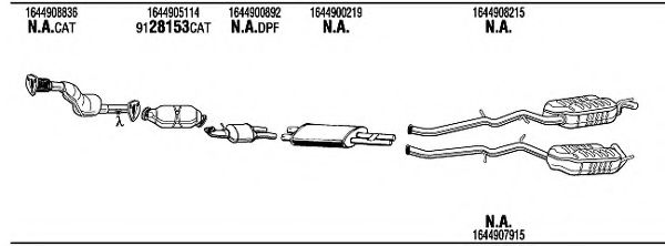 Система выпуска ОГ FONOS MBH32167B