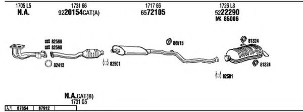 Система выпуска ОГ FONOS PE10612