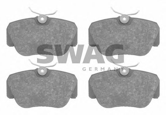 Комплект тормозных колодок, дисковый тормоз SWAG 10 91 6061
