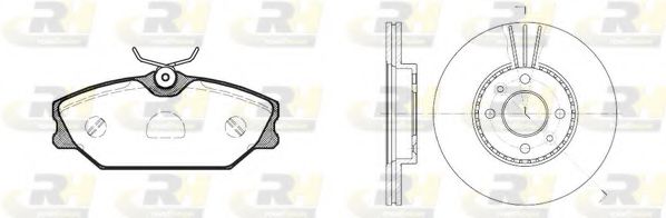 Комплект тормозов, дисковый тормозной механизм ROADHOUSE 8208.04