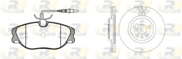 Комплект тормозов, дисковый тормозной механизм ROADHOUSE 8305.00
