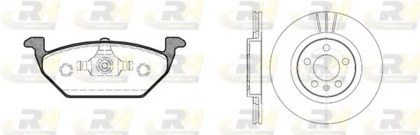 Комплект тормозов, дисковый тормозной механизм ROADHOUSE 863300