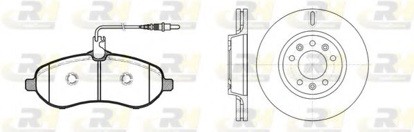 Комплект тормозов, дисковый тормозной механизм ROADHOUSE 8129201