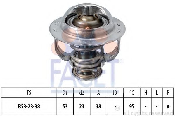 Термостат, охлаждающая жидкость FACET 7.8742S