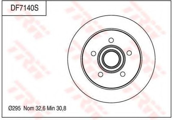 Тормозной диск TRW DF7140S