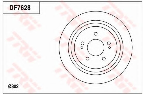 Тормозной диск TRW DF7628