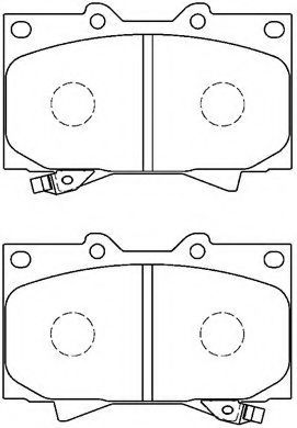Комплект тормозных колодок, дисковый тормоз AISIN A1N005