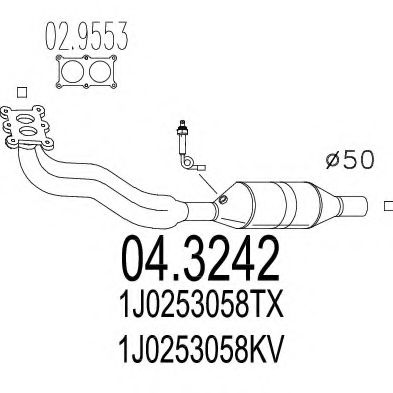 Катализатор MTS 04.3242