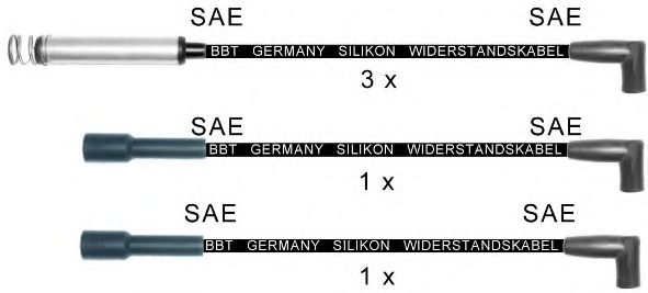 Комплект проводов зажигания BBT ZK715