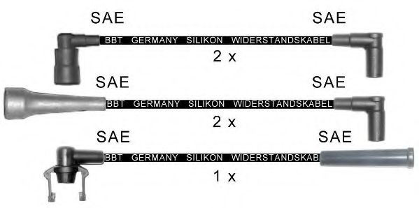 Комплект проводов зажигания BBT ZK1580