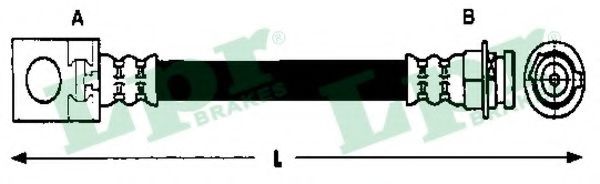 Тормозной шланг BREMBO T06026