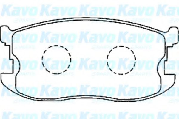Комплект тормозных колодок, дисковый тормоз KAVO PARTS BP-3506