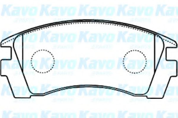 Комплект тормозных колодок, дисковый тормоз KAVO PARTS BP-6592