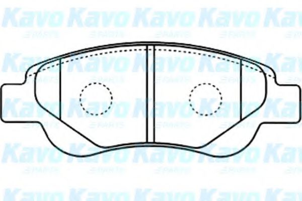 Комплект тормозных колодок, дисковый тормоз KAVO PARTS BP-9097