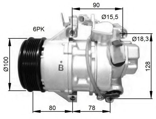 Компрессор, кондиционер NRF 32736G