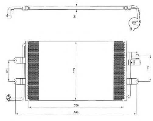 Конденсатор, кондиционер NRF 35300