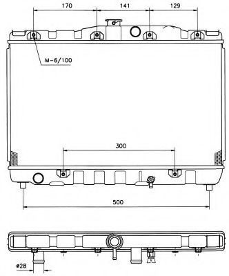 Радиатор, охлаждение двигателя NRF 576707