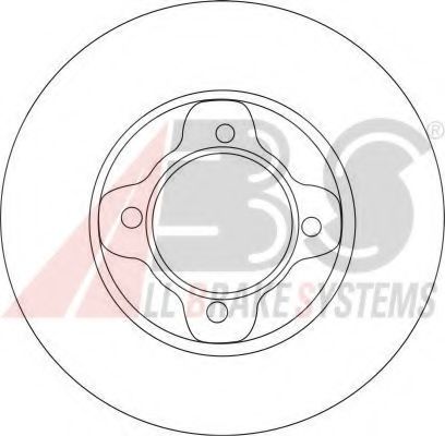 Тормозной диск A.B.S. 16931