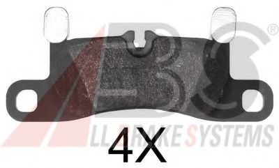 Комплект тормозных колодок, дисковый тормоз A.B.S. 37850