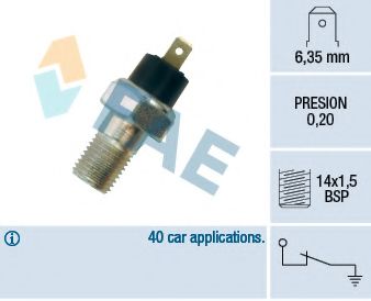 Датчик давления масла FAE 12020