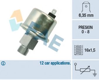 Датчик, давление масла FAE 14501