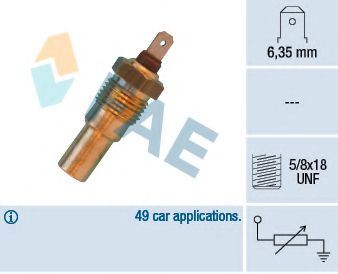 Датчик, температура охлаждающей жидкости FAE 31690