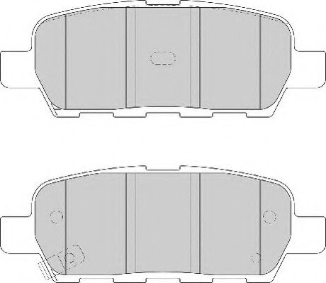 Комплект тормозных колодок, дисковый тормоз NECTO FD7139A