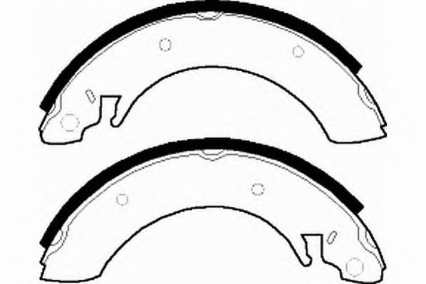Комплект тормозных колодок NECTO N1470